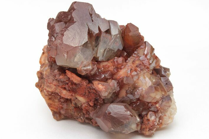 Nailhead Spar Calcite after Dogtooth Calcite Cluster - China #216034